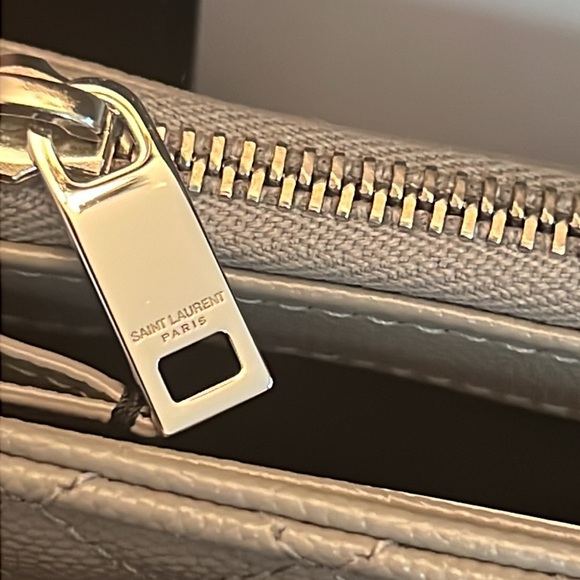 Saint Laurent YSL Triquilt Envelope Flap Leather Wallet - Picture 8 of 11